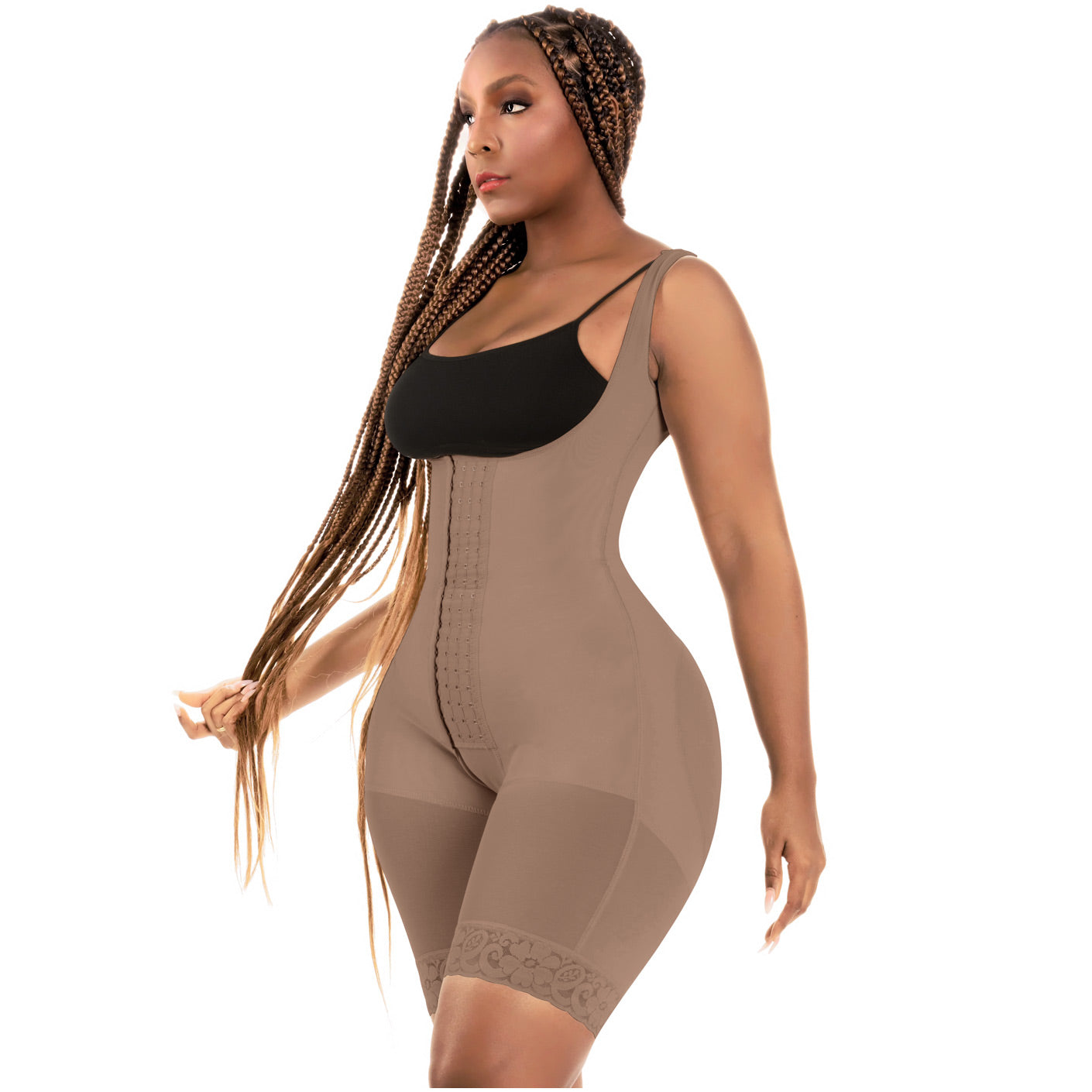 BLING SHAPERS 938 Fajas Colombianas Post Surgery BBL Mid Thigh Shapewear  for Women Beige X-Small at  Women's Clothing store