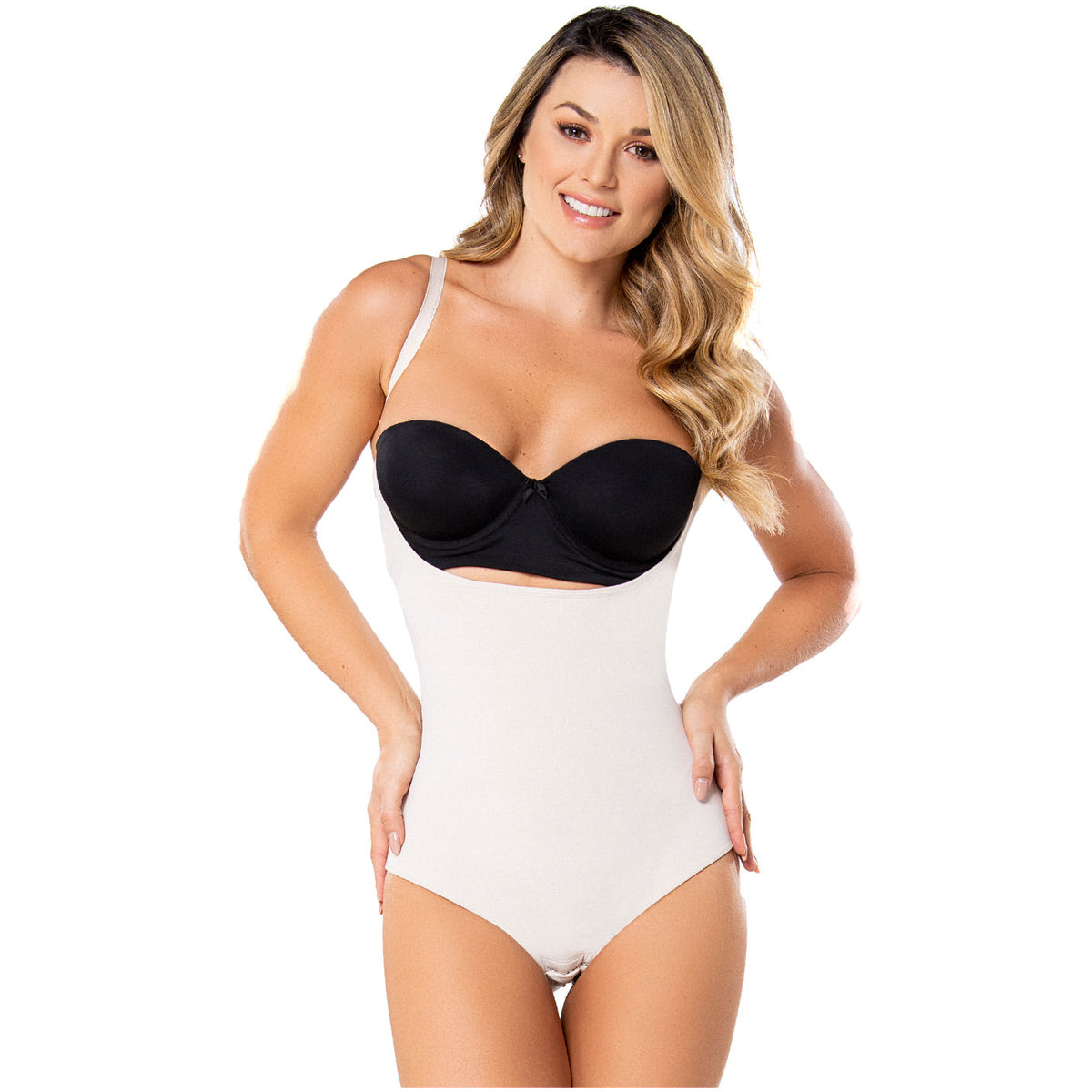 Shapewear & Fajas-Seamless Gusset Opening With Hooks Stomach