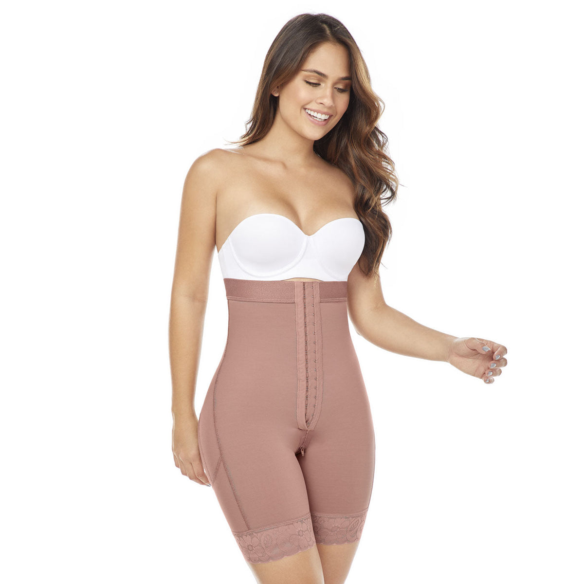 Fajas MariaE FC304 Colombianas Mid-Thigh Strapless Butt Lift Shapewear –  Melao Boutique