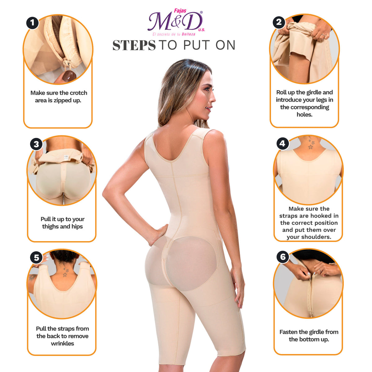 Fajas MYD 0879 Post-Surgical Full Body Shaper for Wome – Melao