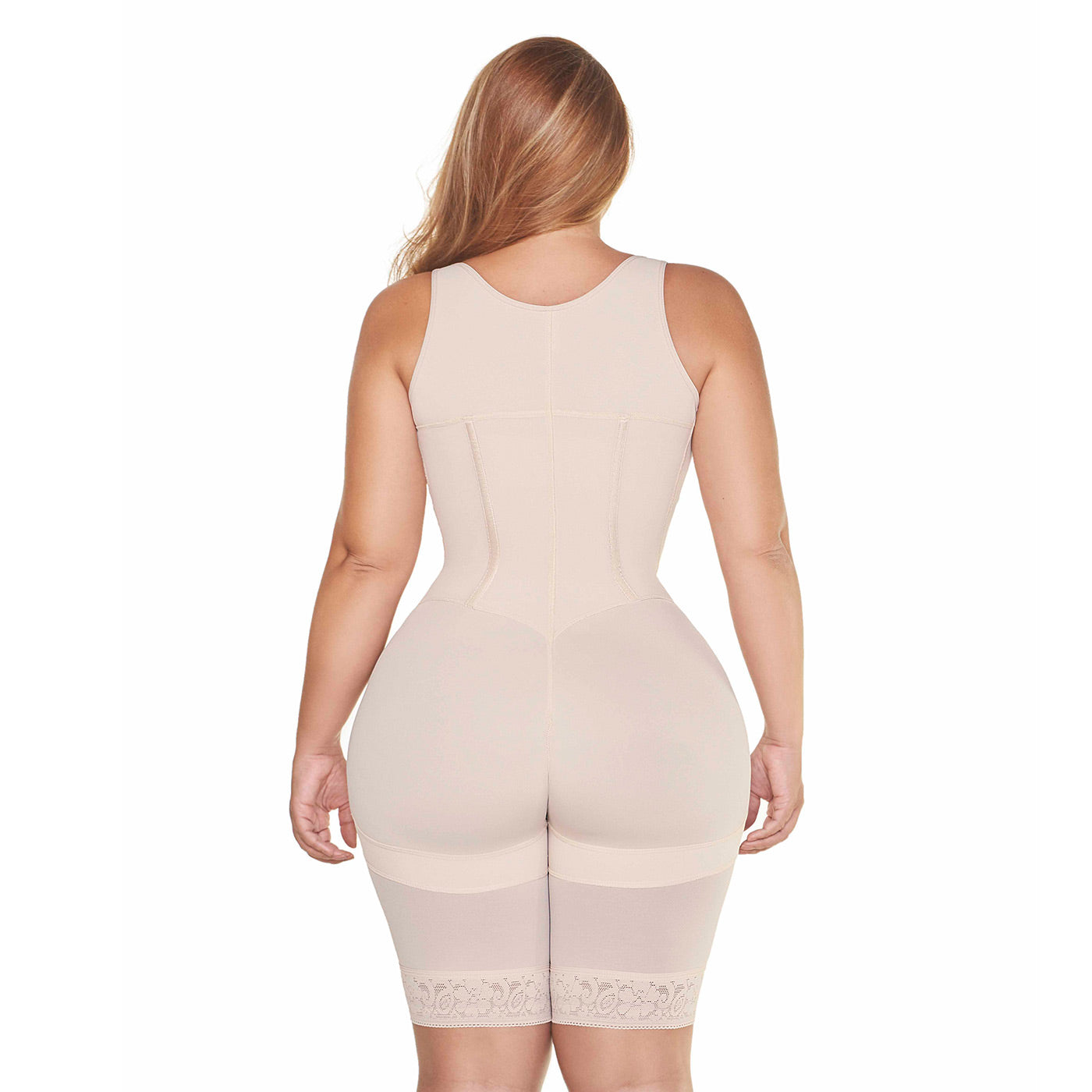 Fajas MariaE RA002 Open Bust Bodysuit Mid-Thigh h Butt Lifter Girdle P –  Melao Boutique
