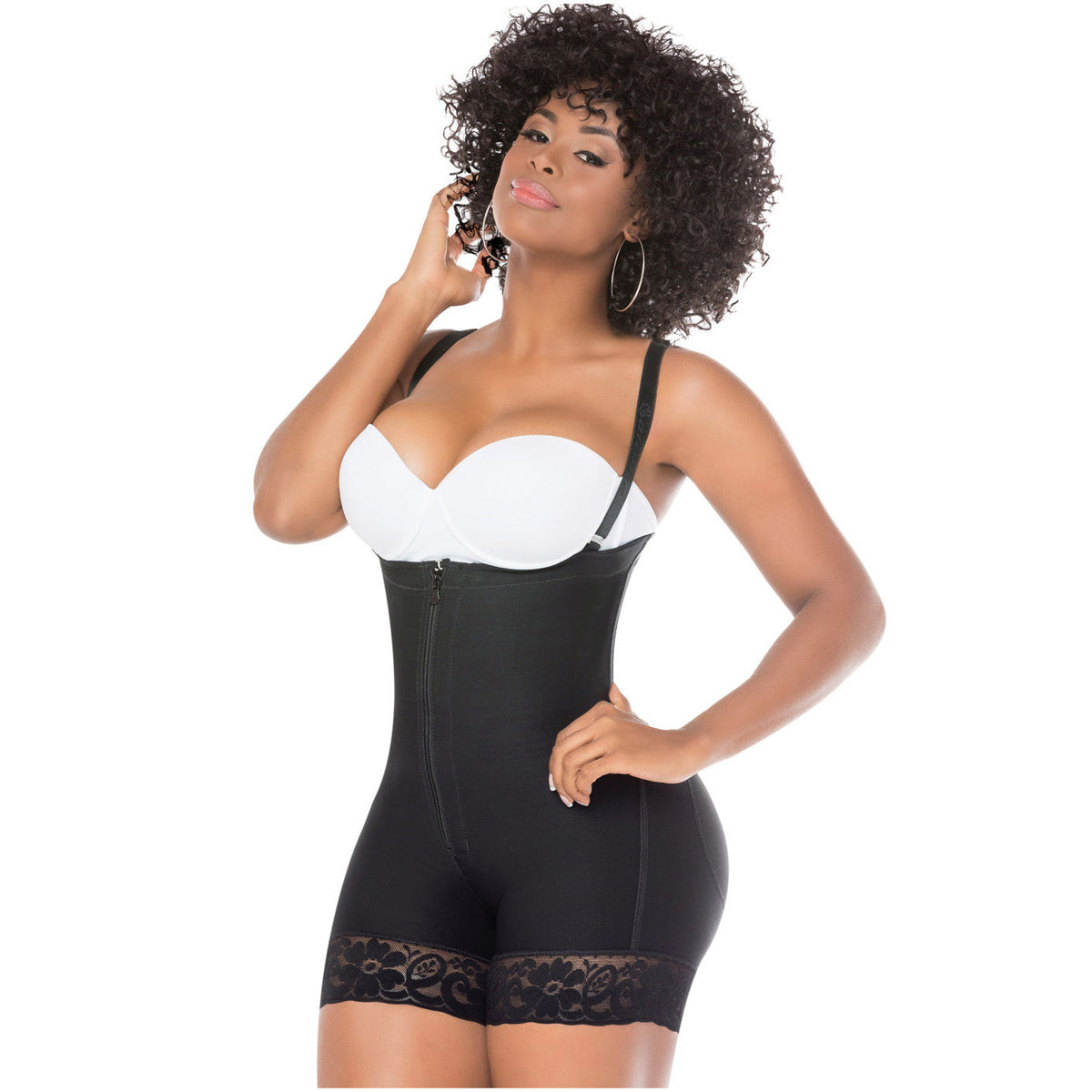 Crotchless Shapewear for Womens Bamboo Carbon Full Body Shaper Mid-Thigh  Fajas Bodysuit Post Surgical Faja Jumpsuit : Sports & Outdoors 